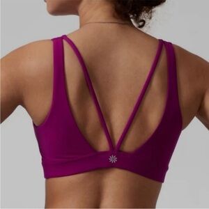 Athleta Women's Exhale Fuchsia Sports Bra